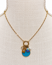 Load image into Gallery viewer, Turquoise Skies Charm Necklace
