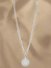 Load image into Gallery viewer, Sophisticated Chain with Textured Pendant Necklace
