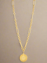 Load image into Gallery viewer, Sophisticated Chain with Textured Pendant Necklace
