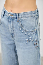 Load image into Gallery viewer, Wildflower Dreams Embroidered Barrel Jeans
