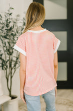 Load image into Gallery viewer, I Wouldn't Mind Short Sleeve Top in Coral
