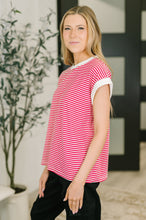 Load image into Gallery viewer, I Wouldn't Mind Short Sleeve Top in Ruby
