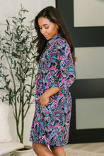 Load image into Gallery viewer, Inspire Collared Dress in Black and Cool Paisley
