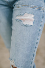 Load image into Gallery viewer, Aiden High Rise Patch Pocket Distressed Boyfriend Jeans
