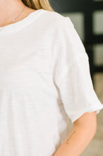 Load image into Gallery viewer, Just Like That Relaxed Heather Tee in Ivory
