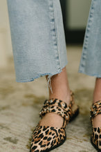 Load image into Gallery viewer, Martha Mid Rise Kick Flare w Raw Hem
