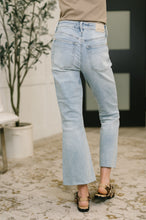 Load image into Gallery viewer, Martha Mid Rise Kick Flare w Raw Hem
