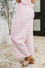 Load image into Gallery viewer, PREORDER: Knit Tank and Bottoms Set in Pink n White Stripe
