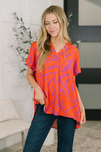 Load image into Gallery viewer, Know Me At All Abstract Split Neck Blouse
