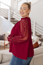 Load image into Gallery viewer, Lace on My Sleeves Blouse
