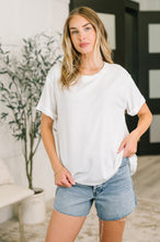 Load image into Gallery viewer, Leave It to Me Waffle Knit Relaxed Tee in Ivory
