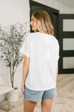 Load image into Gallery viewer, Leave It to Me Waffle Knit Relaxed Tee in Ivory
