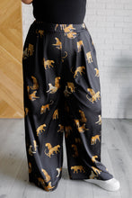 Load image into Gallery viewer, Legendary in Leopard Satin Wide Leg Pants
