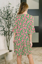 Load image into Gallery viewer, Lizzy Sunday Dress in Emerald Abstract Floral- 7/20/2026
