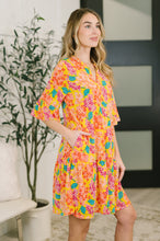 Load image into Gallery viewer, Lizzy Sunday Dress in Leaf Multi Floral- 7/20/2026
