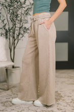 Load image into Gallery viewer, Nights Like This High Waist Palazzo Sweats in Ash Mocha

