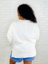 Load image into Gallery viewer, Peace, Love, and Flowers Peace Sign Top
