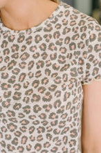 Load image into Gallery viewer, Purrfectly Wild Round Neck Knit Top
