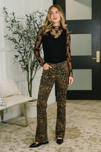 Load image into Gallery viewer, Roxy High Waist Bootcut Leopard Print
