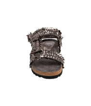 Load image into Gallery viewer, River Dance Woven Sandal in Pewter

