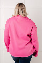 Load image into Gallery viewer, Same Ol&#39; Situation Collared Pullover in Hot Pink
