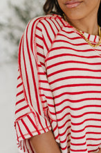 Load image into Gallery viewer, Sass in Session Relaxed Top in Cream Red
