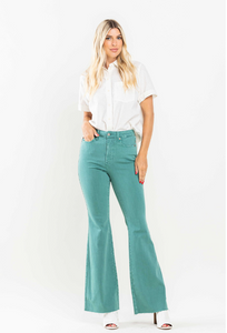Viven Topaz Flare Tummy Control Jeans by Judy Blue