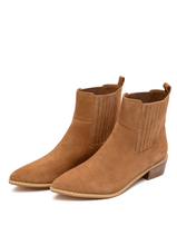 Load image into Gallery viewer, Leonor Suede Ankle Boot in Tan
