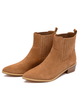 Load image into Gallery viewer, Leonor Suede Ankle Boot in Tan
