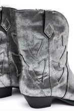 Load image into Gallery viewer, Jersey Metallic Boot in Silver
