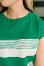 Load image into Gallery viewer, See Me in Action Crew Neck Cap Sleeve Top
