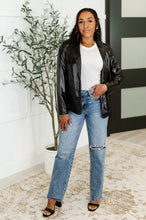 Load image into Gallery viewer, Streets of Dublin Faux Leather Blazer
