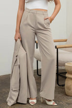 Load image into Gallery viewer, Swept Away With You Oatmeal Wide Leg Pants
