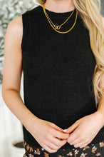 Load image into Gallery viewer, Tank You Very Much Knit Tank in Black
