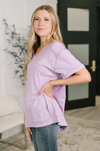 Load image into Gallery viewer, Thanks To You Relaxed Tee in Lilac
