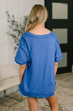 Load image into Gallery viewer, Thanks To You Relaxed Tee in Royal Blue
