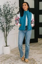 Load image into Gallery viewer, That's What I'm Talkin' About Puffer Vest in Teal
