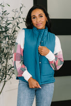 Load image into Gallery viewer, That's What I'm Talkin' About Puffer Vest in Teal
