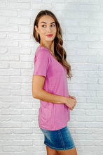 Load image into Gallery viewer, The Every Outfit Basic V-Neck Top in  Candy Pink
