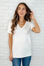 Load image into Gallery viewer, The Every Outfit Basic V-Neck Top in Off White
