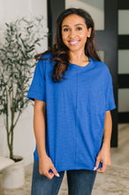 Load image into Gallery viewer, The Layback Relaxed Basic Tee in Royal Blue
