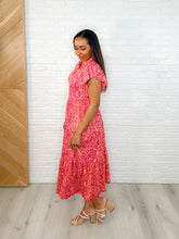 Load image into Gallery viewer, The Way You Move Flutter Sleeve Dress in Fuchsia
