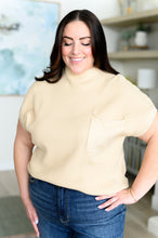 Load image into Gallery viewer, This Little Life Mock Neck Short Sleeve Sweater in Oatmeal
