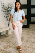 Load image into Gallery viewer, To Call My Own Textured Blouse in Powder Blue
