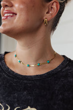 Load image into Gallery viewer, Turquoise Squares Necklace
