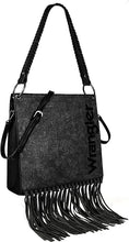 Load image into Gallery viewer, Wrangler Floral Embossed Fringe Concealed Carry Hobo/Crossbody
