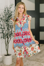 Load image into Gallery viewer, Wanted Whimsy Collared Printed Dress
