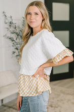 Load image into Gallery viewer, Welcome Me Home Gingham Print Top

