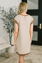 Load image into Gallery viewer, Your Place Or Mine Contrast Detail Midi Dress
