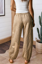 Load image into Gallery viewer, Leopard Star Patched Drawstring Jogger Pants
